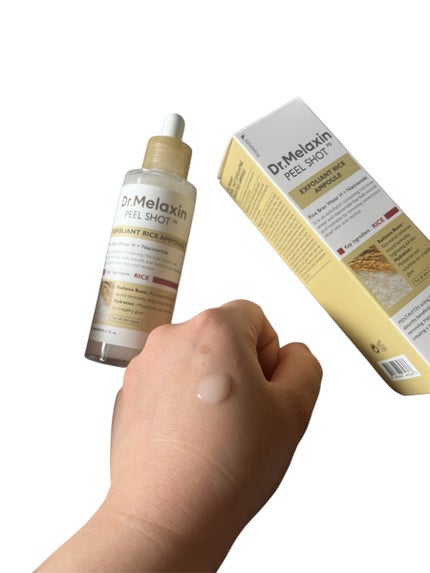 白米ピールショットゴマージュアンプル/Dr.Melaxin/美容液を使ったクチコミ(3枚目)