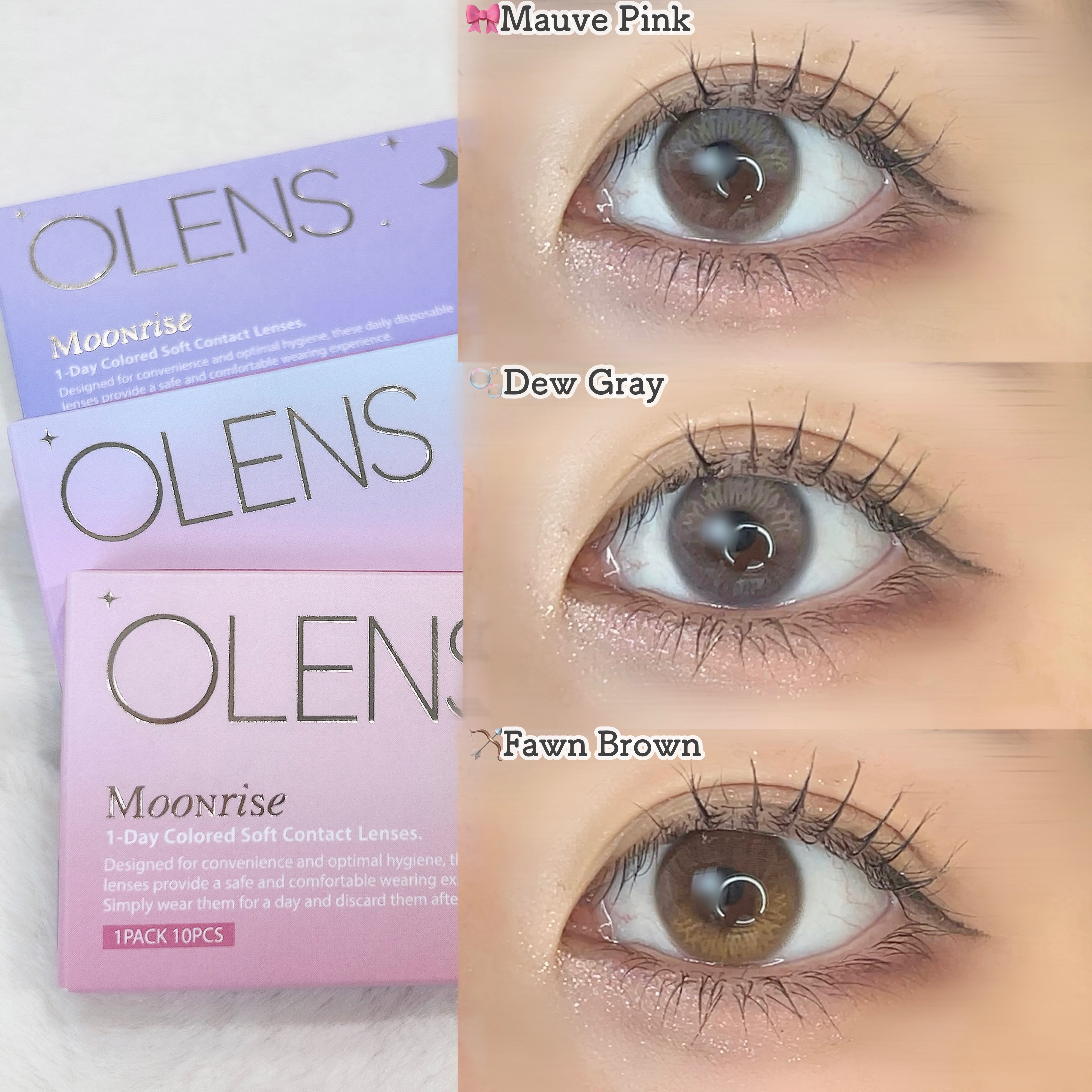 Moonrise 1day/OLENS/ワンデー（１DAY）カラコンを使ったクチコミ（3枚目）