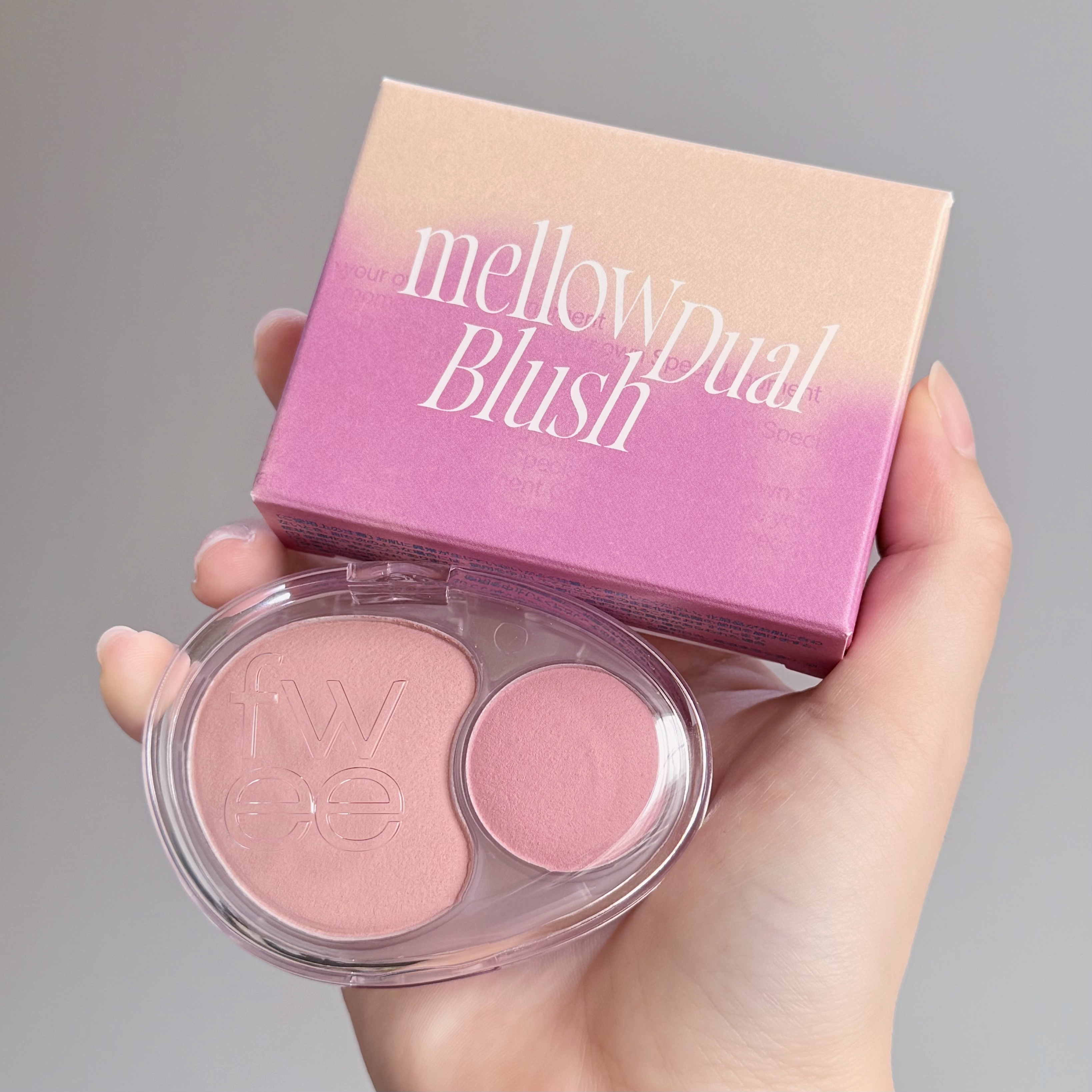 デュアルチークメロウ/fwee/ジェル・クリームチークを使ったクチコミ（2枚目）