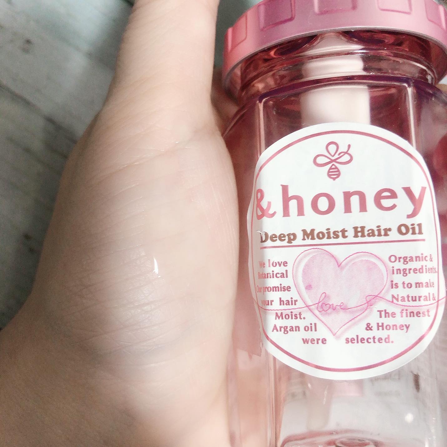 アンドハニー サクラ ディープモイスト ヘアオイル3.0/&honey/ヘアオイルを使ったクチコミ（2枚目）