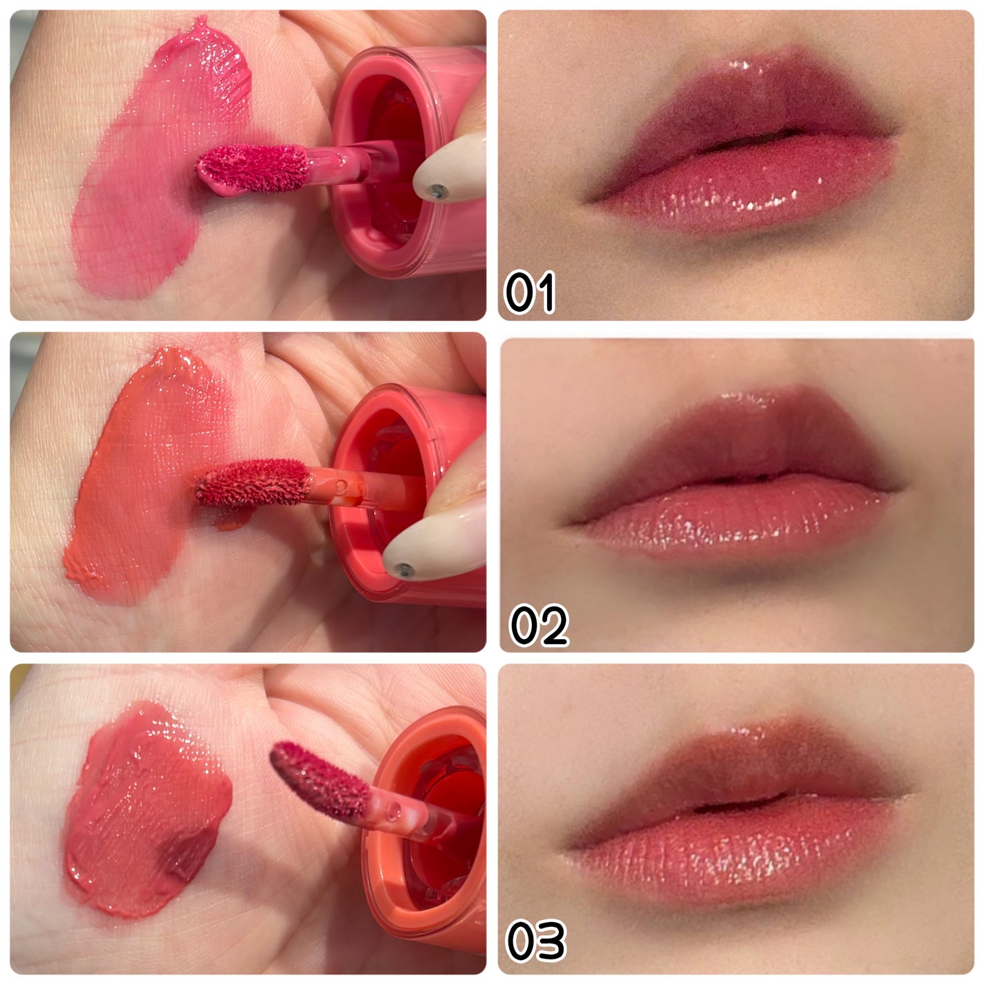 ウォータフルグロウティント/wakemake/リップティントを使ったクチコミ(6枚目)