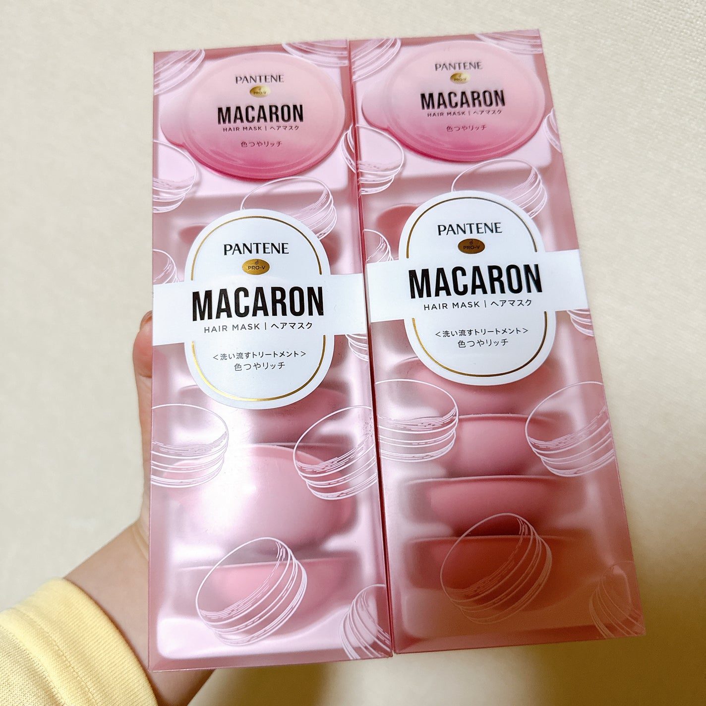 パンテーンマカロン ヘアマスク 色つやリッチ/パンテーン/ヘアマスク・ヘアパックを使ったクチコミ(1枚目)