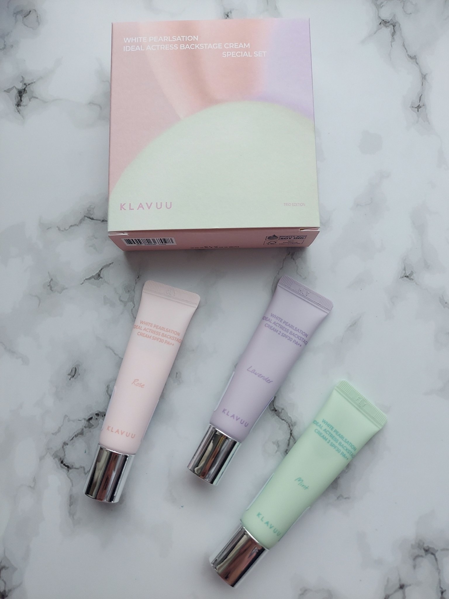 WHITE PEARLSATION  IDEAL ACTRESS BACKSTAGE CREAM/KLAVUU/化粧下地を使ったクチコミ（1枚目）