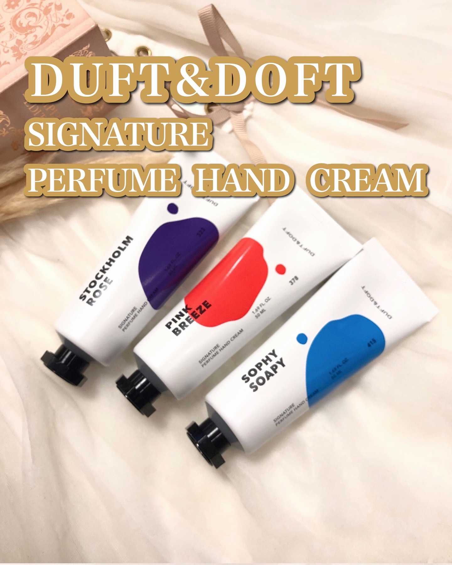 DUFT&DOFT シグネチャーパフュームハンドクリーム ストックホルムローズのクチコミ「100時間以上の熟成を通じて誕生したシグネチャーハンドクリーム

香りも良くて手指もしっとり☺.....」（1枚目）