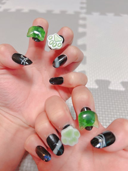 gene TOKYO ネイル ブラック/DAISO/マニキュアの画像