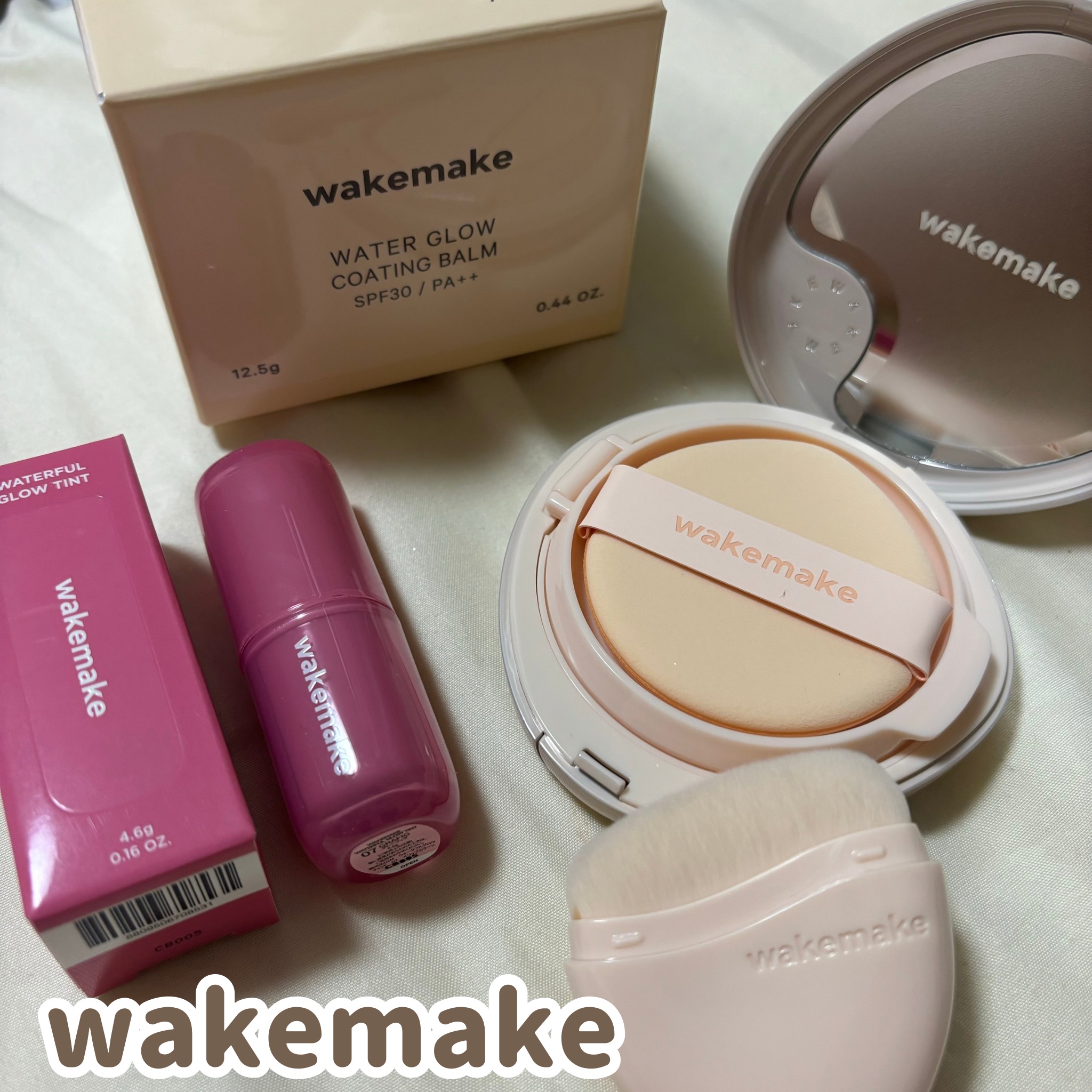 ウォータフルグロウティント/wakemake/リップティントを使ったクチコミ（1枚目）