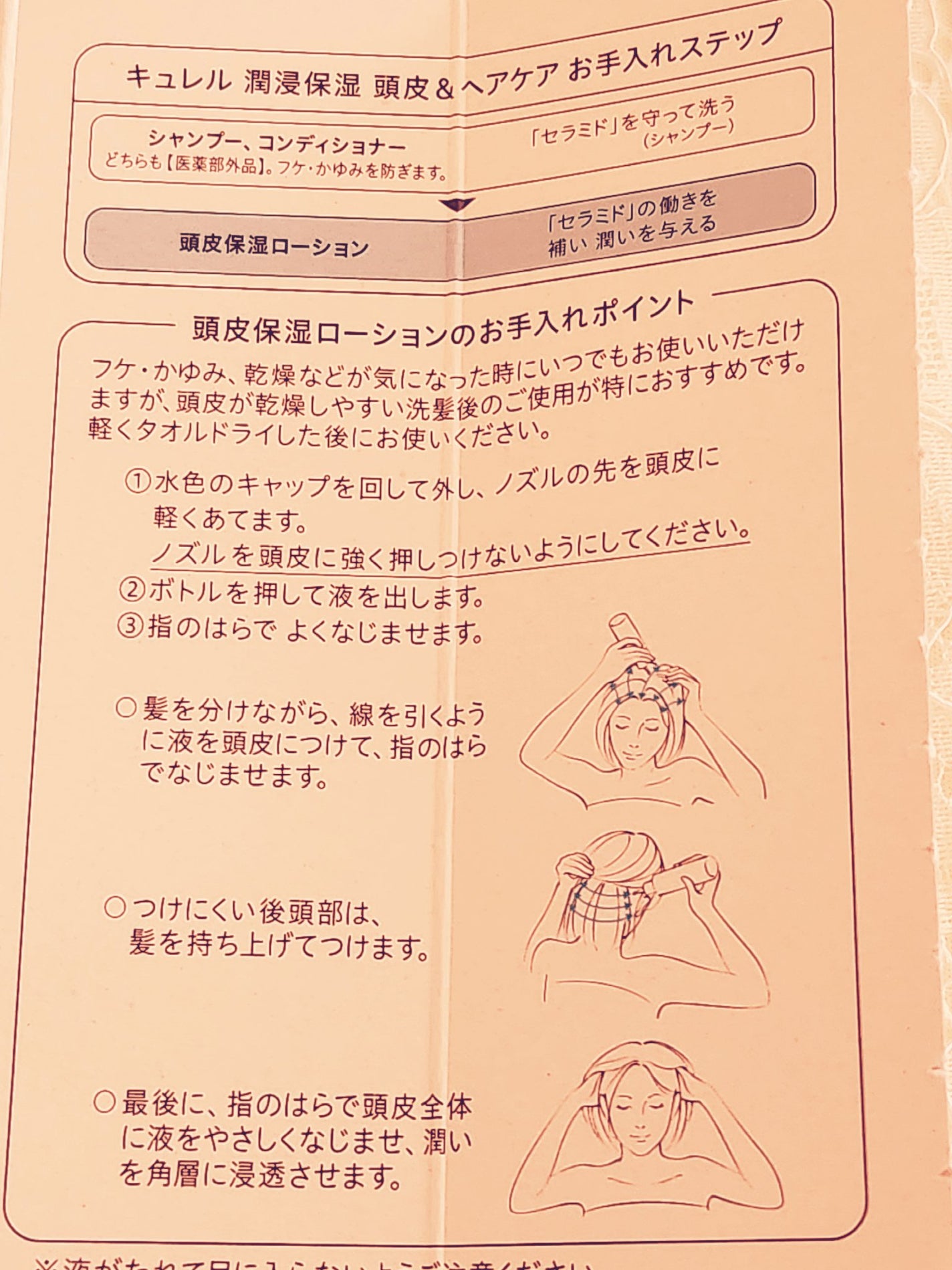 頭皮保湿ローション/キュレル/頭皮ローションを使ったクチコミ(3枚目)