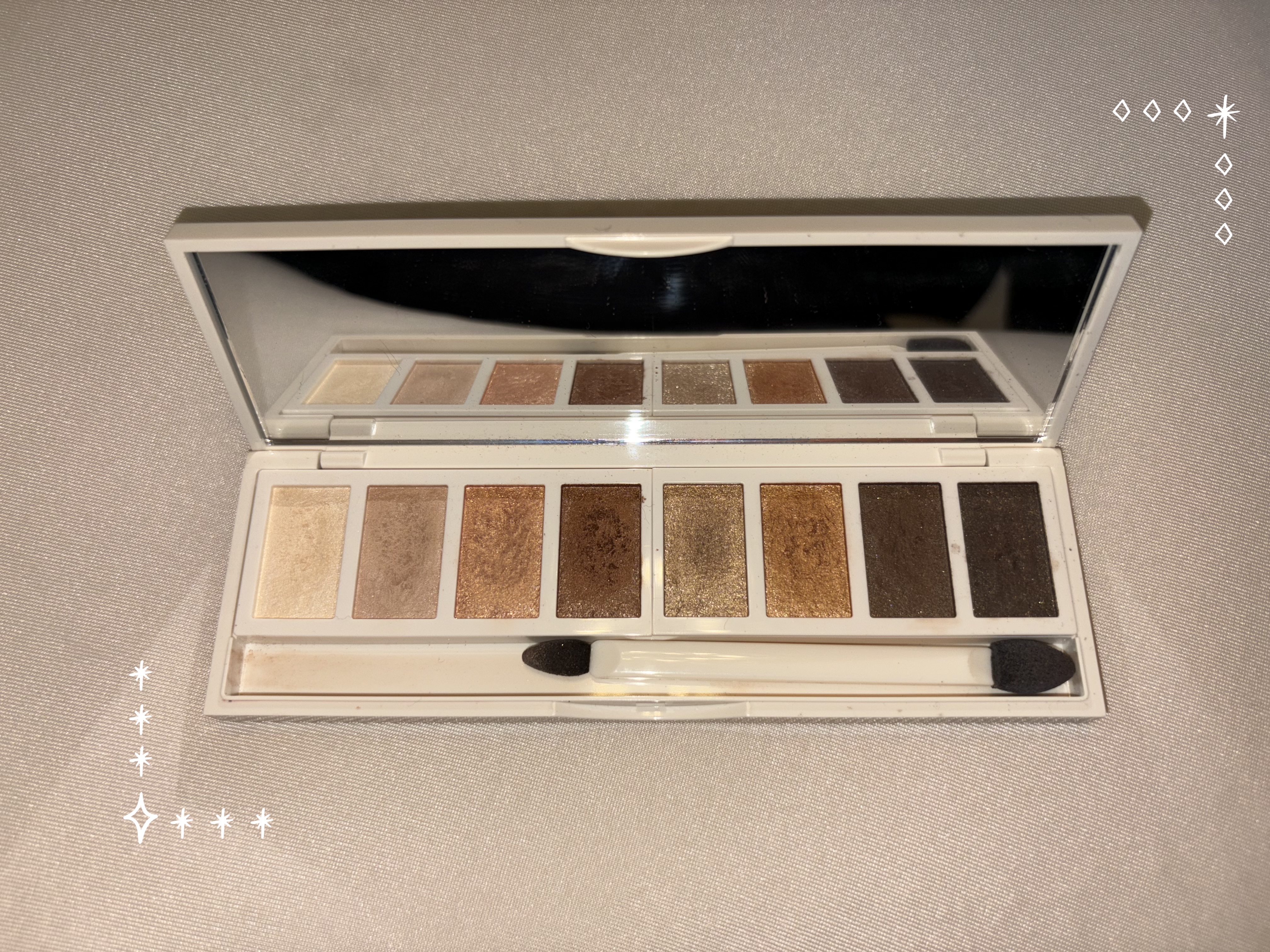グラマラスヌード アイパレット (クリスマスコフレ 2017)/Visée/メイクアップキットを使ったクチコミ（1枚目）