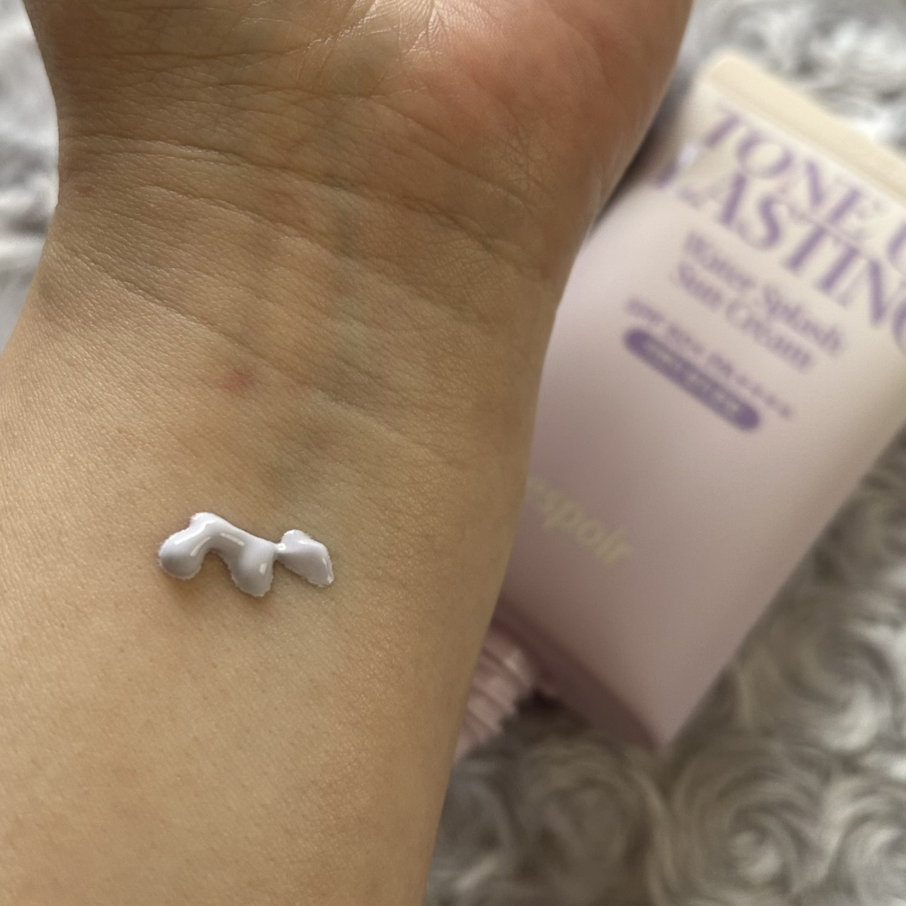 ウォータースプラッシュサンクリーム トーンアップラスティング/espoir/日焼け止めクリームを使ったクチコミ（2枚目）