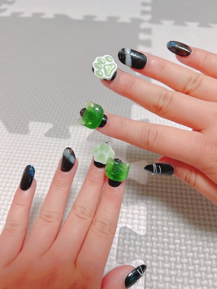 gene TOKYO ネイル ブラック/DAISO/マニキュアの画像