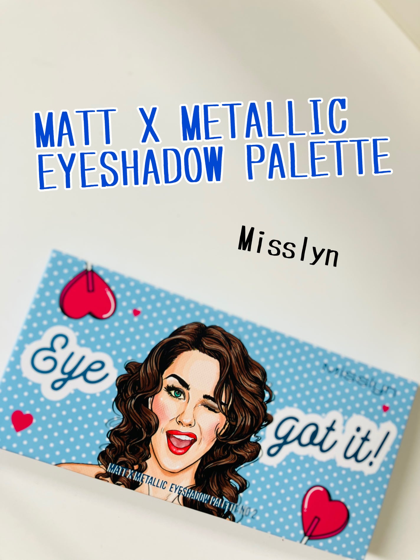 MATT × METALLIC EYESHADOW PALETTE/Misslyn/アイシャドウパレットを使ったクチコミ(1枚目)