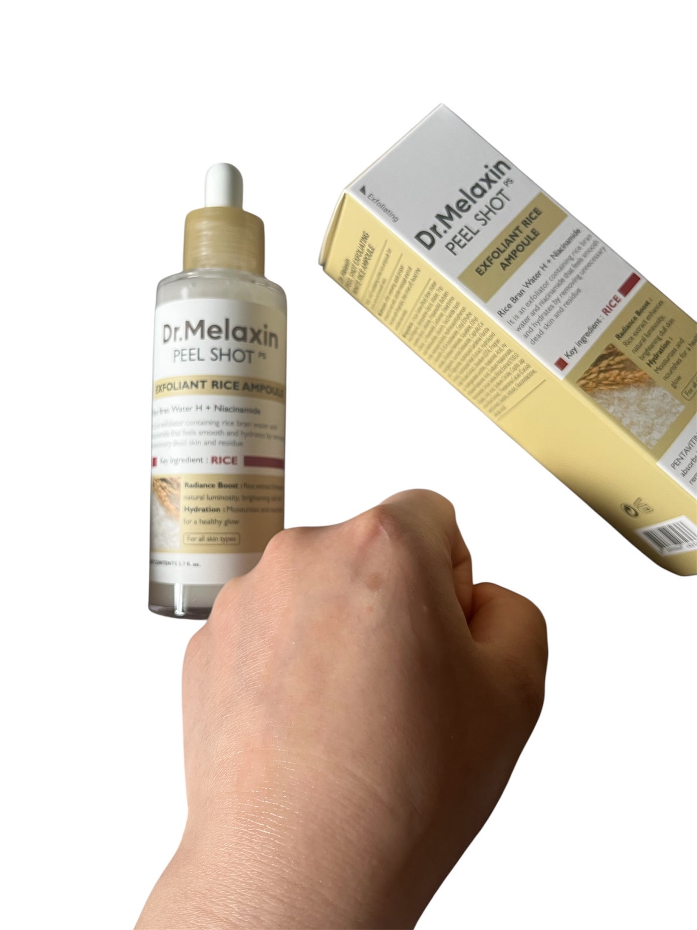 白米ピールショットゴマージュアンプル/Dr.Melaxin/美容液を使ったクチコミ(4枚目)