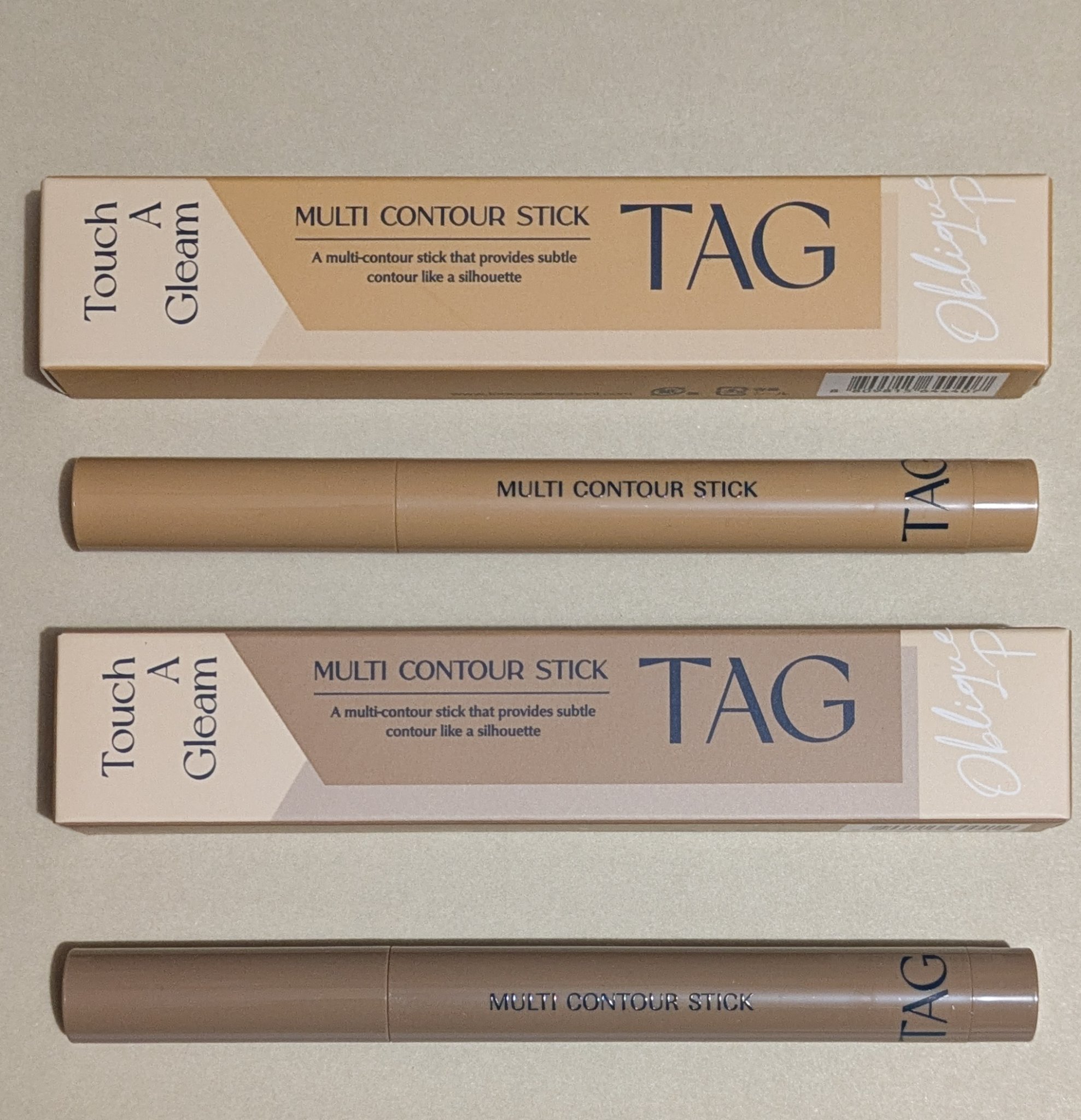 マルチコントゥアスティック 03 ヌード ロージー/TAG/シェーディングを使ったクチコミ（1枚目）