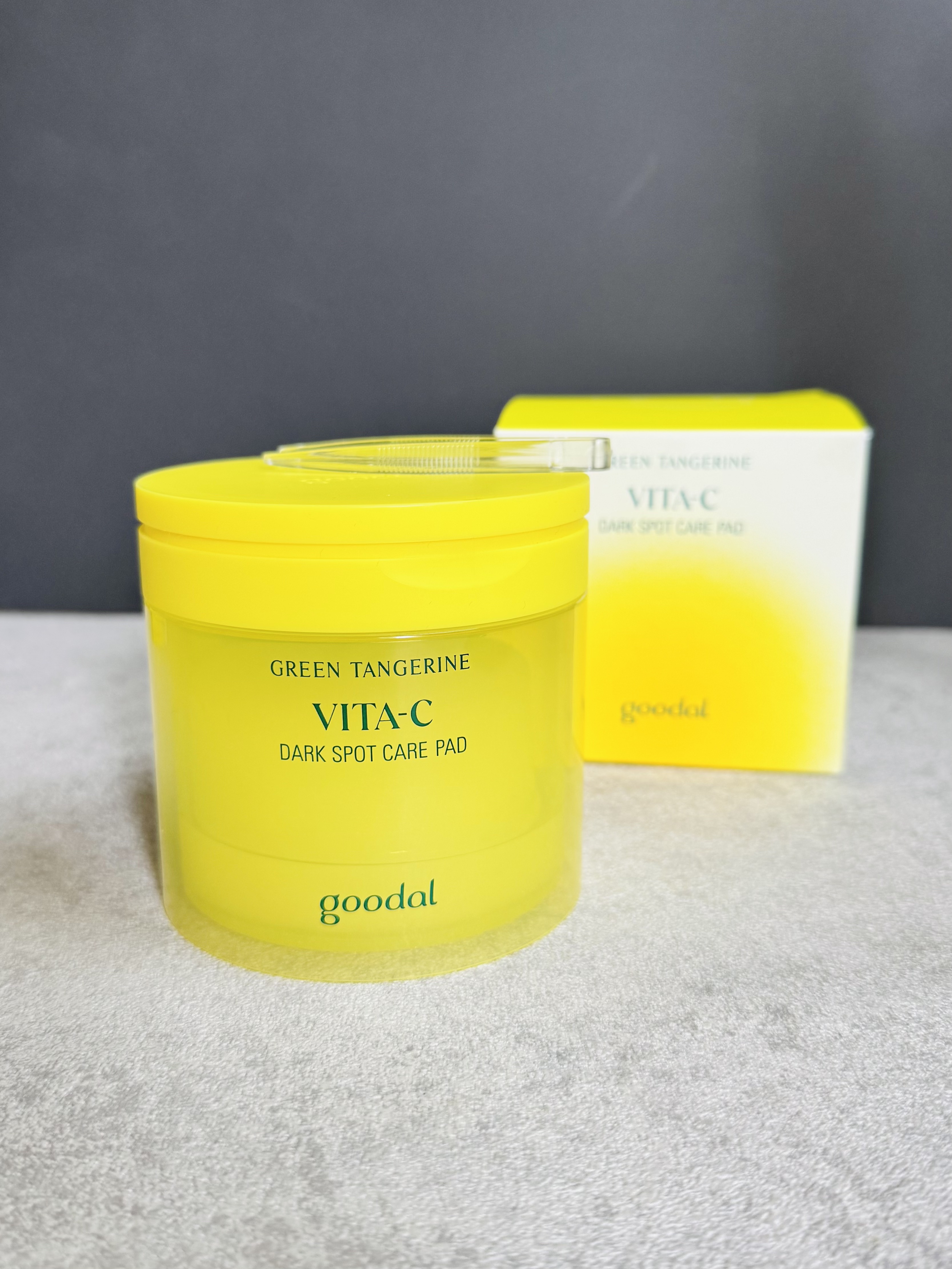 グリーンタンジェリン ビタCダークスポットケアパッド/goodal/トナーパッドを使ったクチコミ（3枚目）
