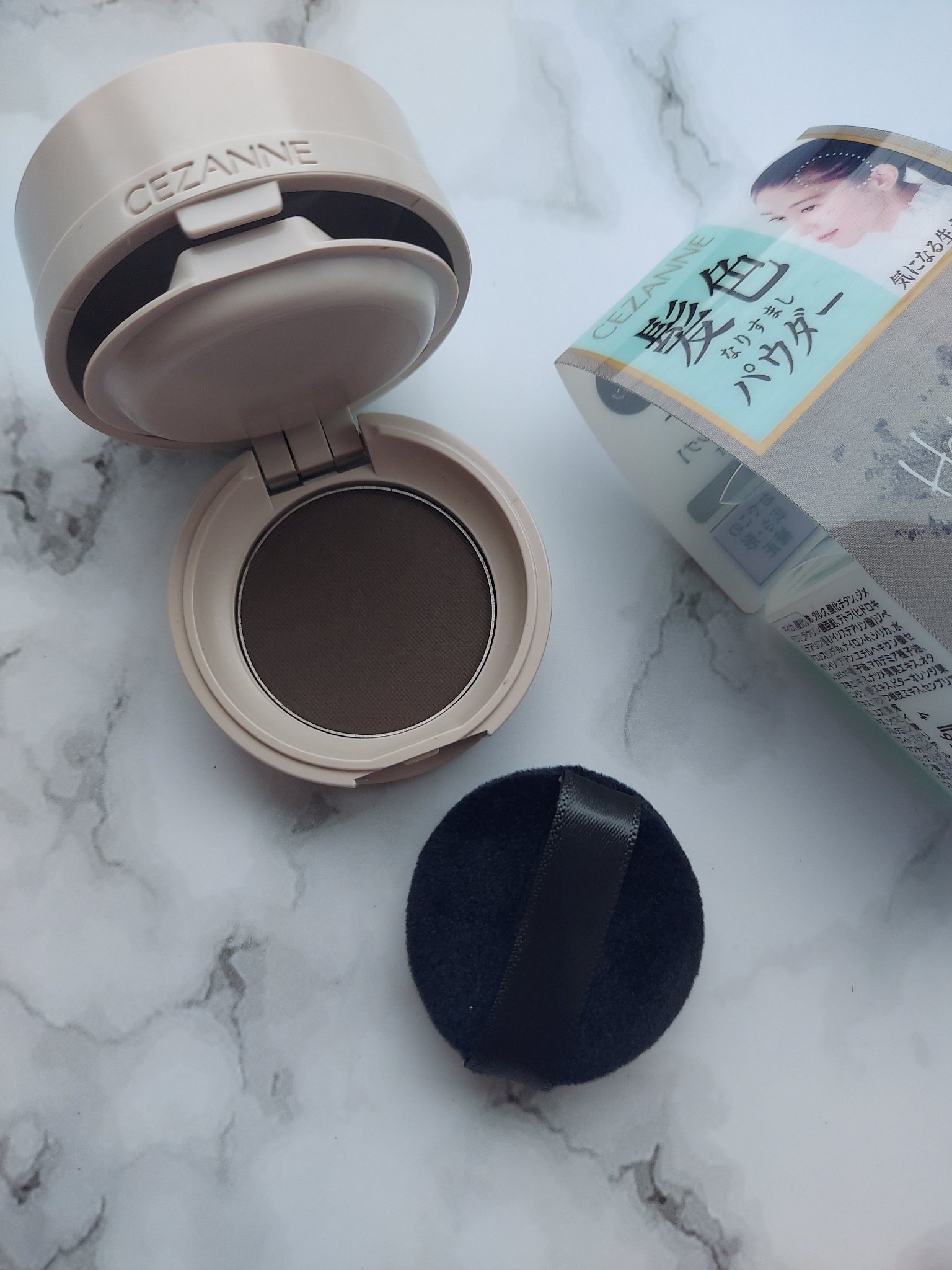 ヘアメイクパウダー/CEZANNE/ヘアケア・スタイリングを使ったクチコミ（3枚目）