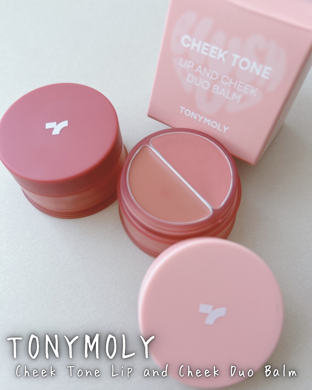 チークトーン リップ＆チーク デュオバーム/TONYMOLY/口紅を使ったクチコミ（1枚目）