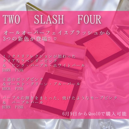 オールオーバーフェイスブラッシュ/TWO SLASH FOUR/パウダーチークを使ったクチコミ(2枚目)