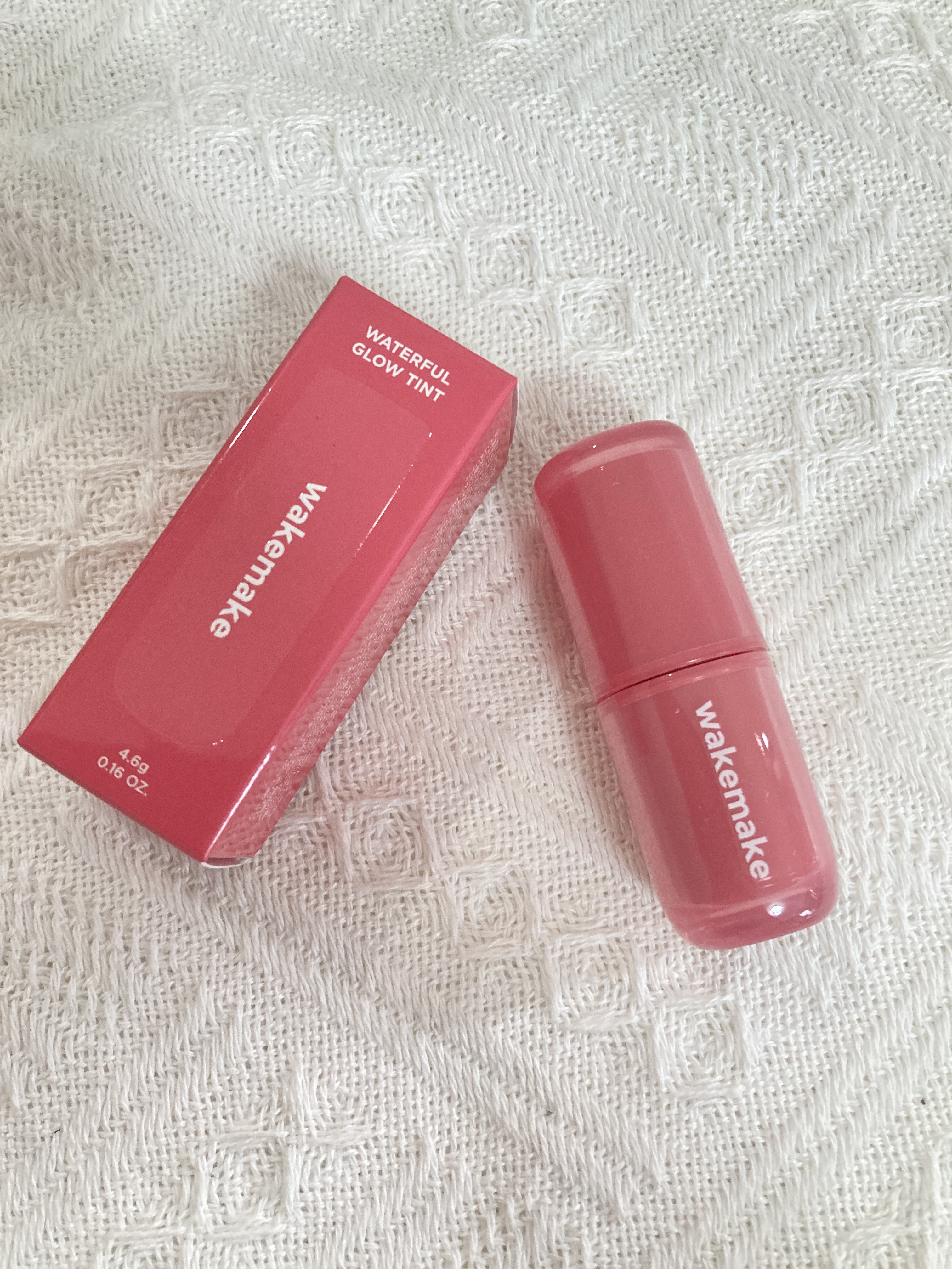ウォータフルグロウティント/wakemake/リップティントを使ったクチコミ（3枚目）