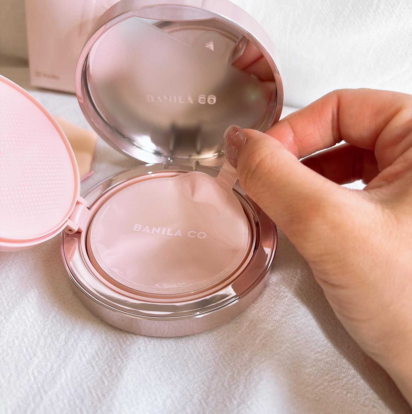 バニラコ エッセンス スキン ピンククッション/BANILA CO/クッションファンデーションを使ったクチコミ（3枚目）