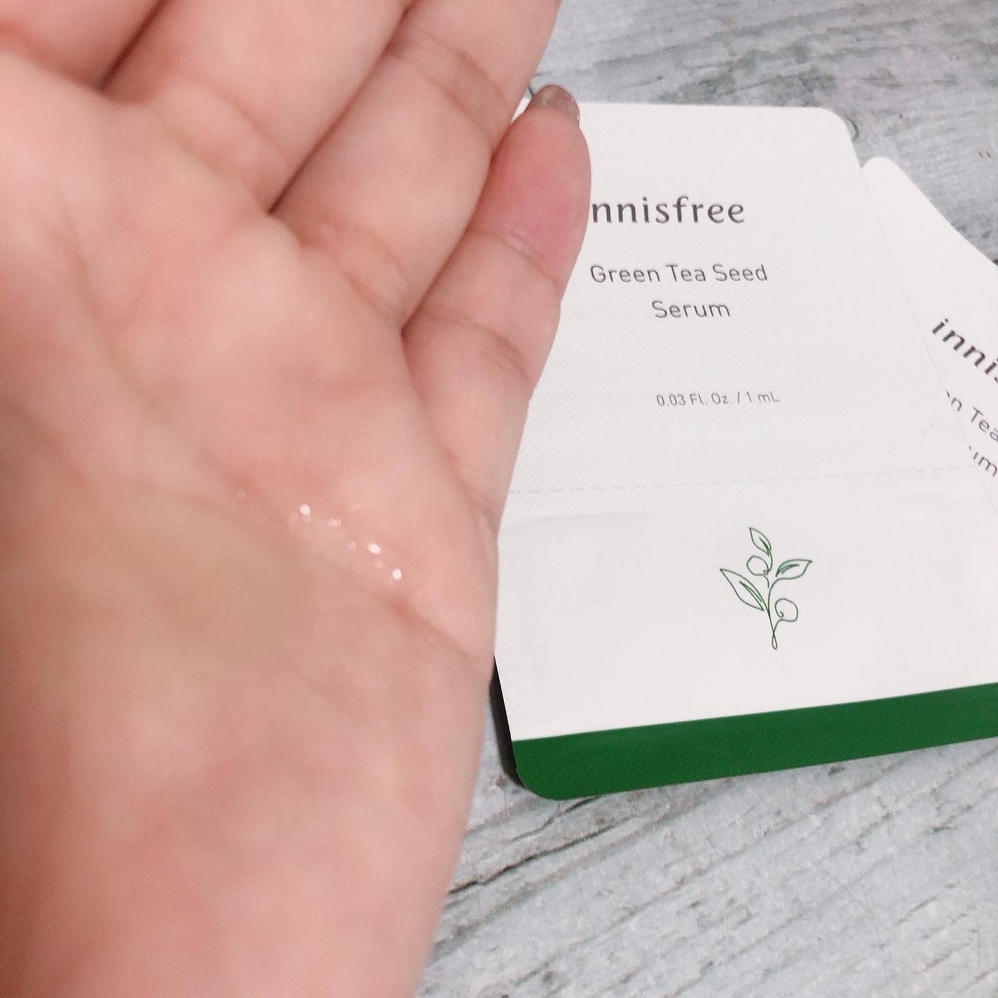 グリーンティーシード ヒアルロン セラム /innisfree/美容液を使ったクチコミ(2枚目)