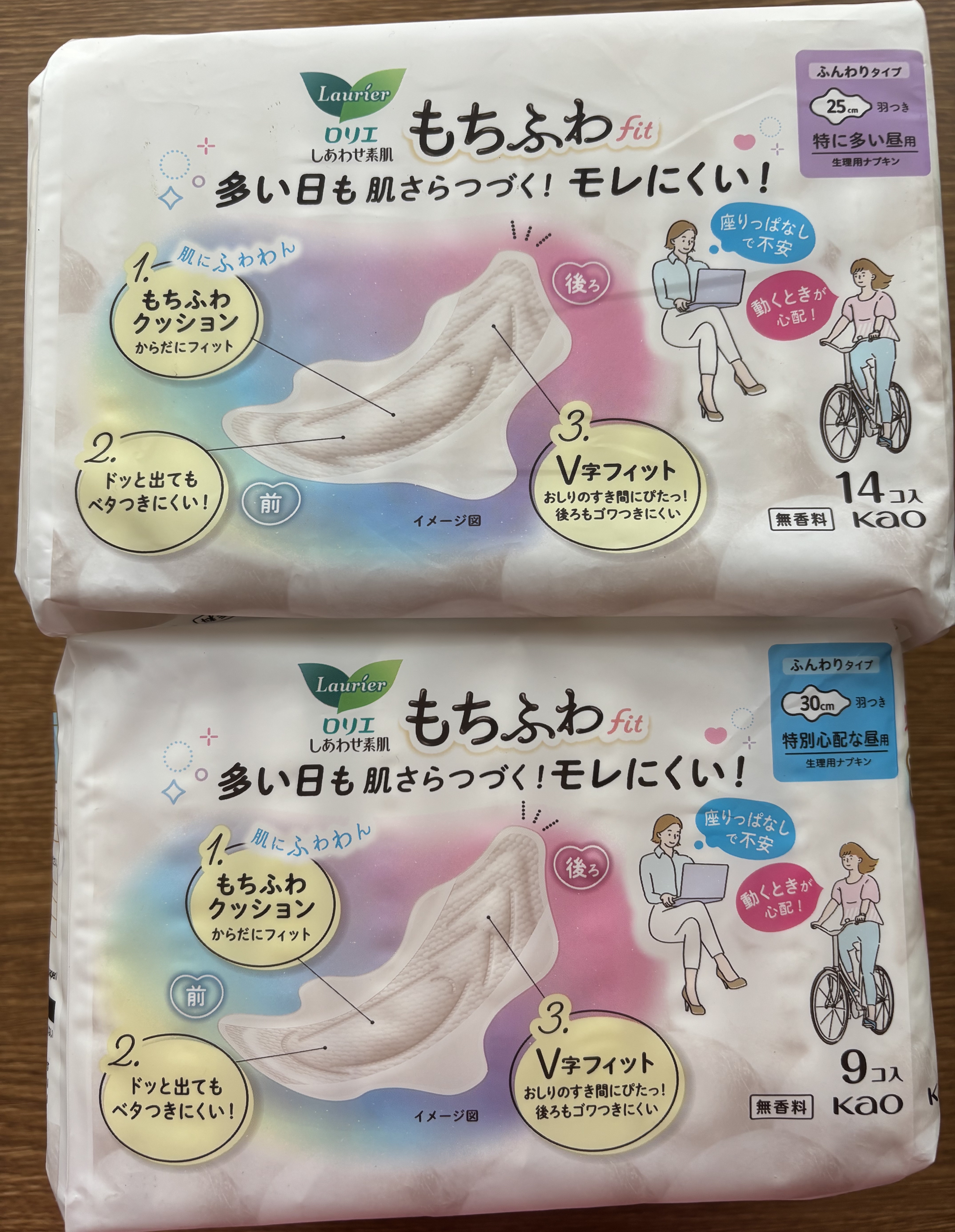 ロリエ もちふわ fit 25cm 羽つき 14コ入 (医薬部外品 )/ロリエ/ナプキンを使ったクチコミ（2枚目）