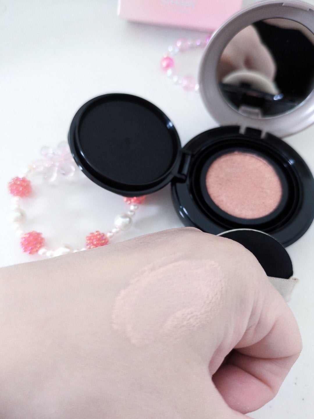 ステファニーピュアカラークッションチーク/ステファニー/リキッドチークを使ったクチコミ(3枚目)