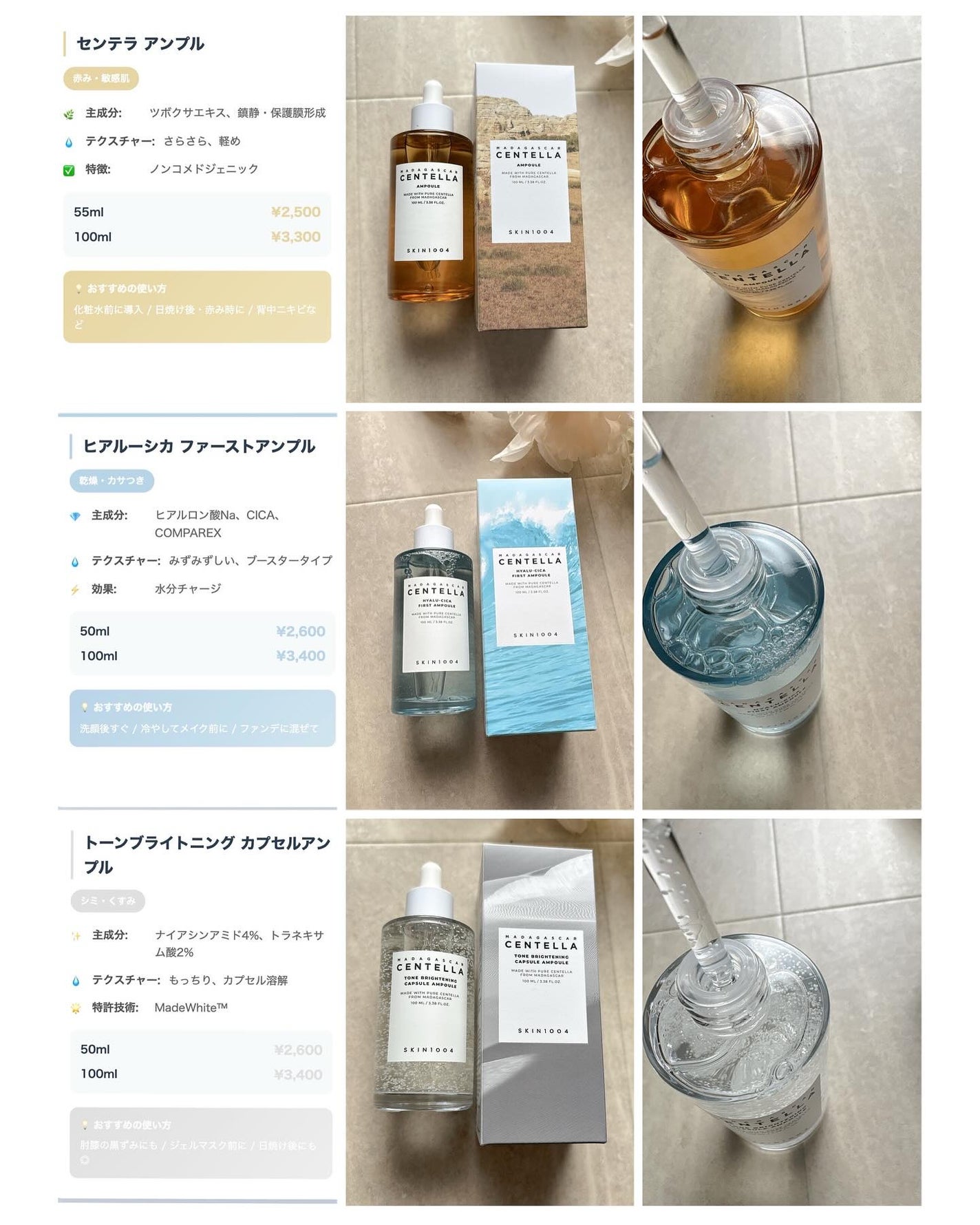 センテラ アンプル/SKIN1004/美容液を使ったクチコミ(3枚目)