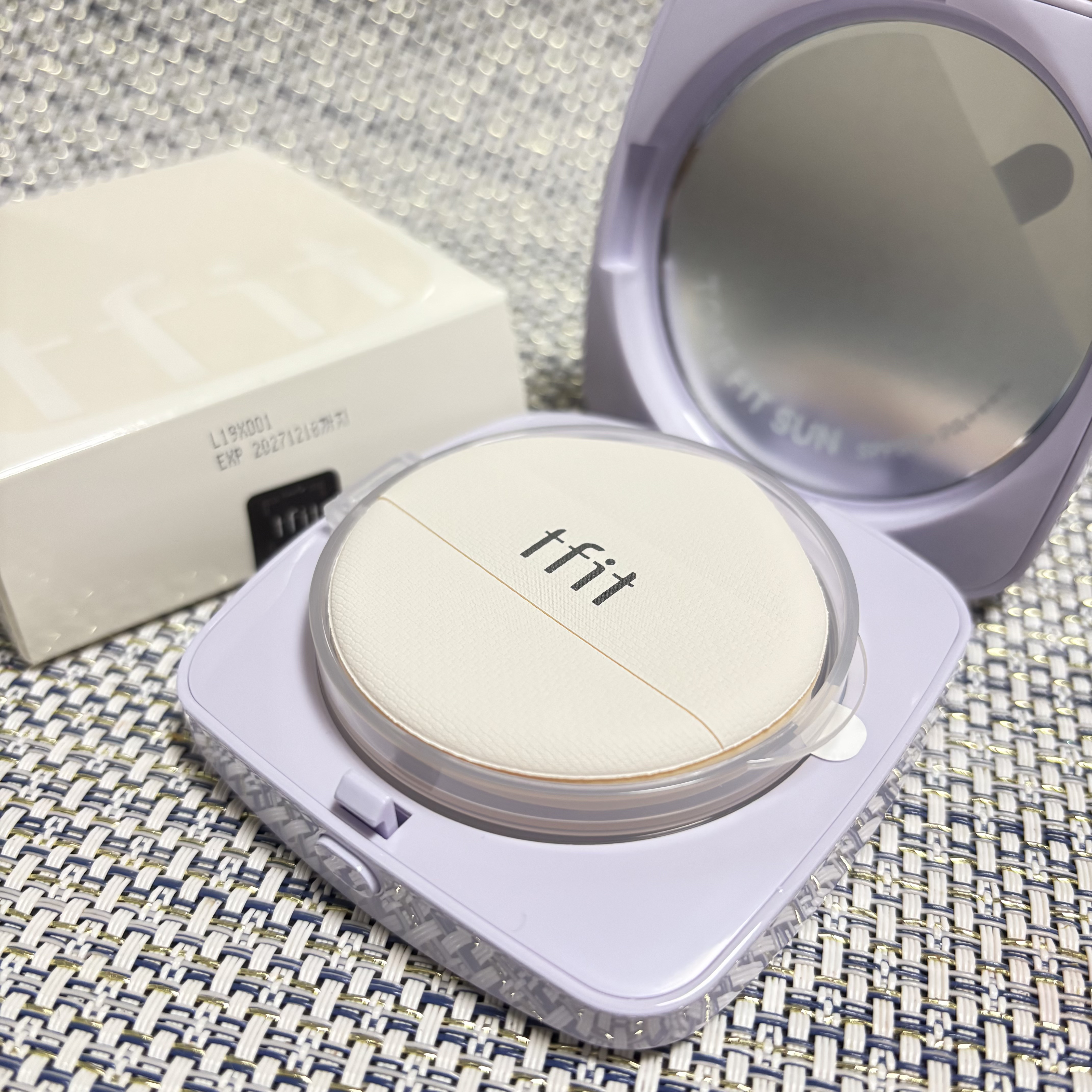 ベースフィットトーンアップサンクッション/TFIT/クッションファンデーションを使ったクチコミ（1枚目）