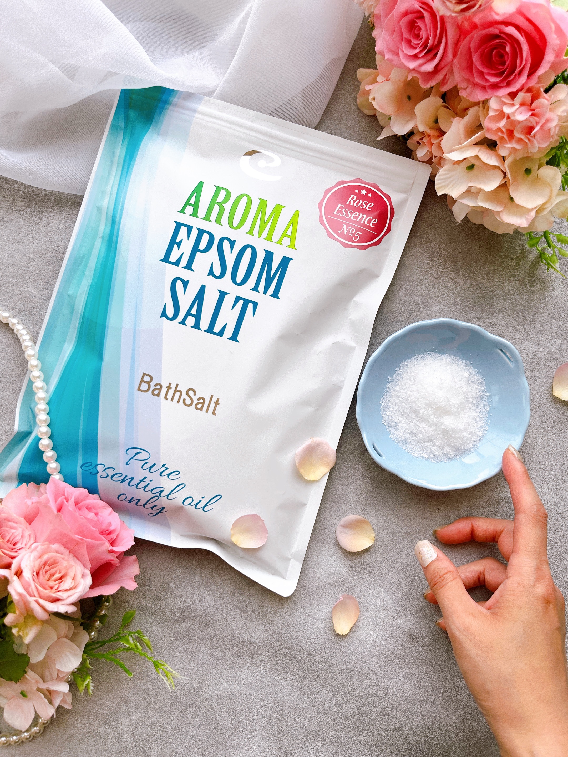 Epsom Salt (エプソムソルト) 国産(岡山県産)/EARTH CONSCIOUS (アースコンシャス)/無機塩系入浴剤を使ったクチコミ（1枚目）