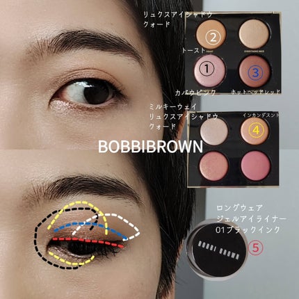 リュクス アイシャドウ クォード/BOBBI BROWN/アイシャドウパレットを使ったクチコミ(4枚目)