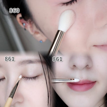 ハイライタービームブラシデュオ/fillimilli/メイクブラシを使ったクチコミ(6枚目)