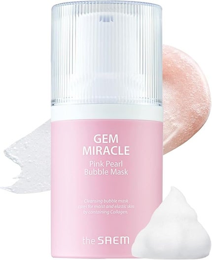 the SAEM ジェムミラクル ピンクパール バブルマスク
