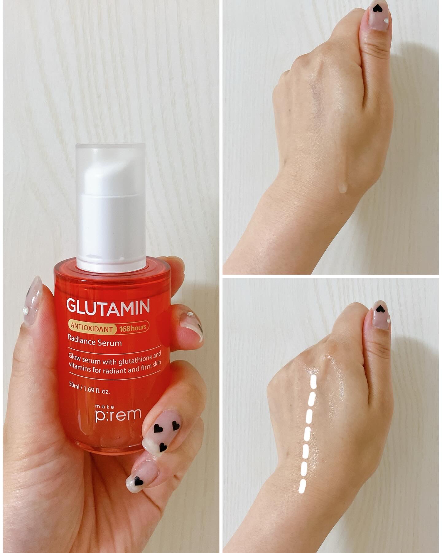 グルタチオンPDRNグロークリーム/make prem/フェイスクリームを使ったクチコミ（3枚目）