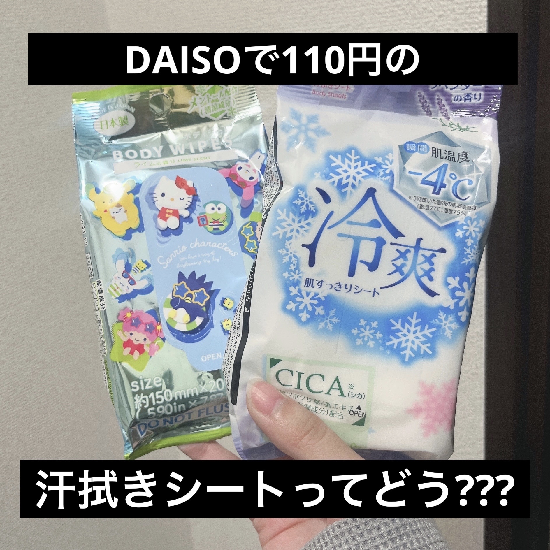 ボディーシート/DAISO/ボディシートを使ったクチコミ（1枚目）