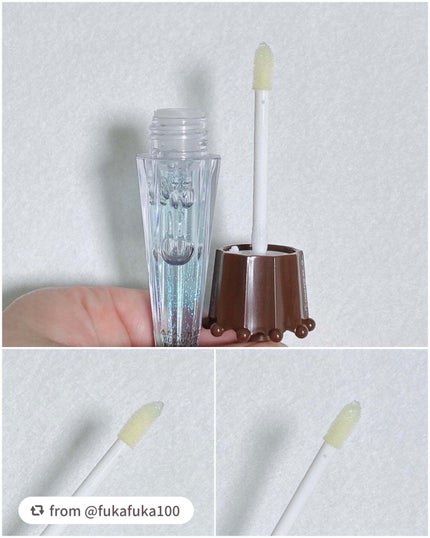 パラソルチョコ風リップグロス/SHOBIDO/リップグロスを使ったクチコミ(4枚目)
