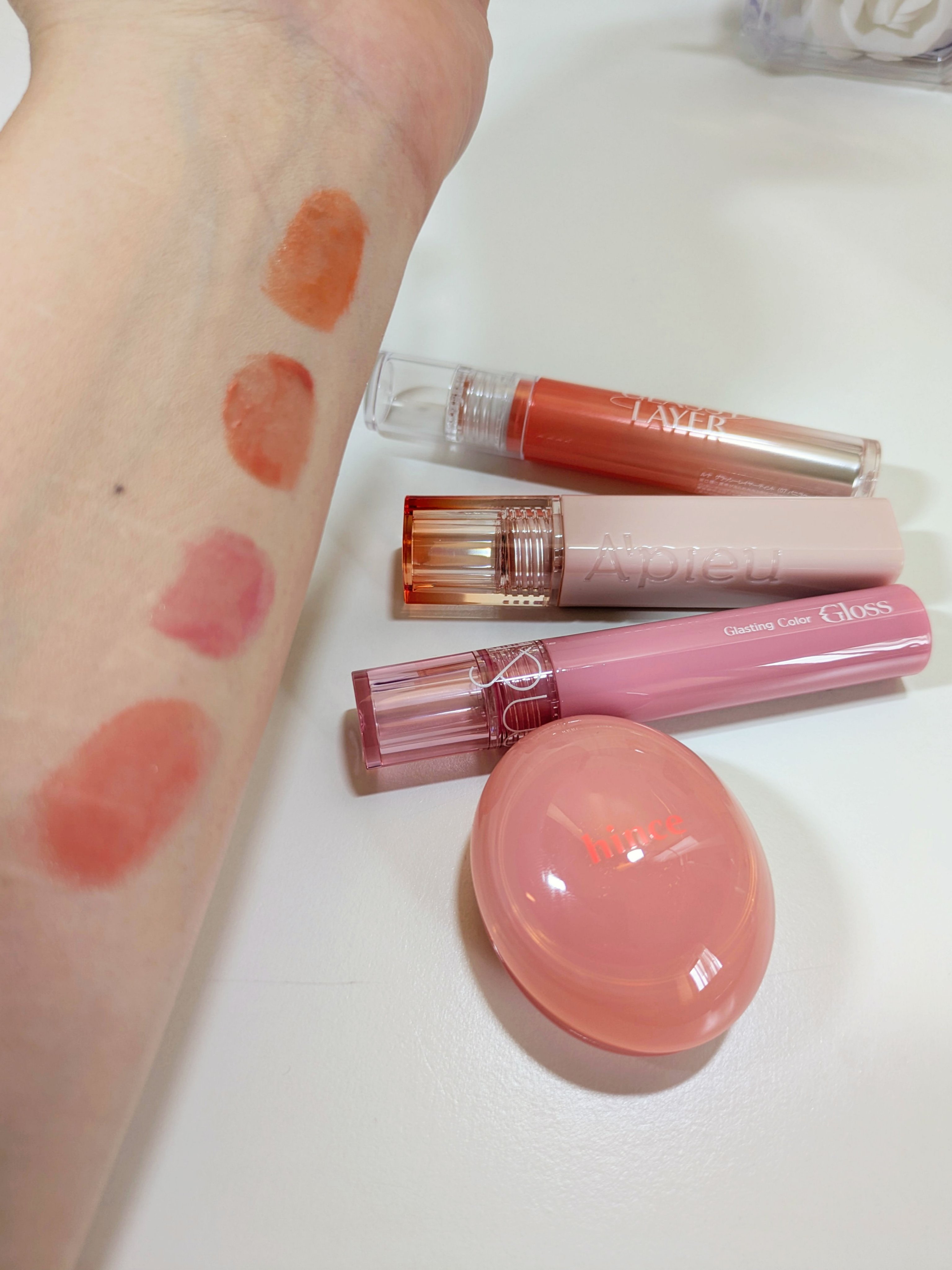 グラッシーレイヤーティント 07 バニラヘーゼル/LUNA/リップティントを使ったクチコミ（1枚目）