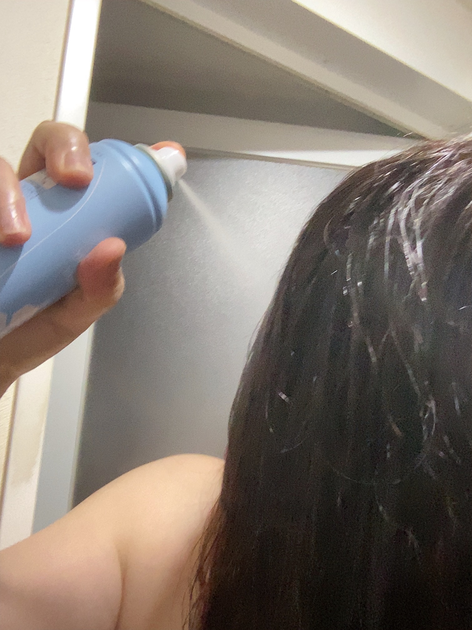 スキューズミー クイックヘアドライクールスプレー クールシトラスの香り/スキューズミー/ヘアスプレーを使ったクチコミ（3枚目）