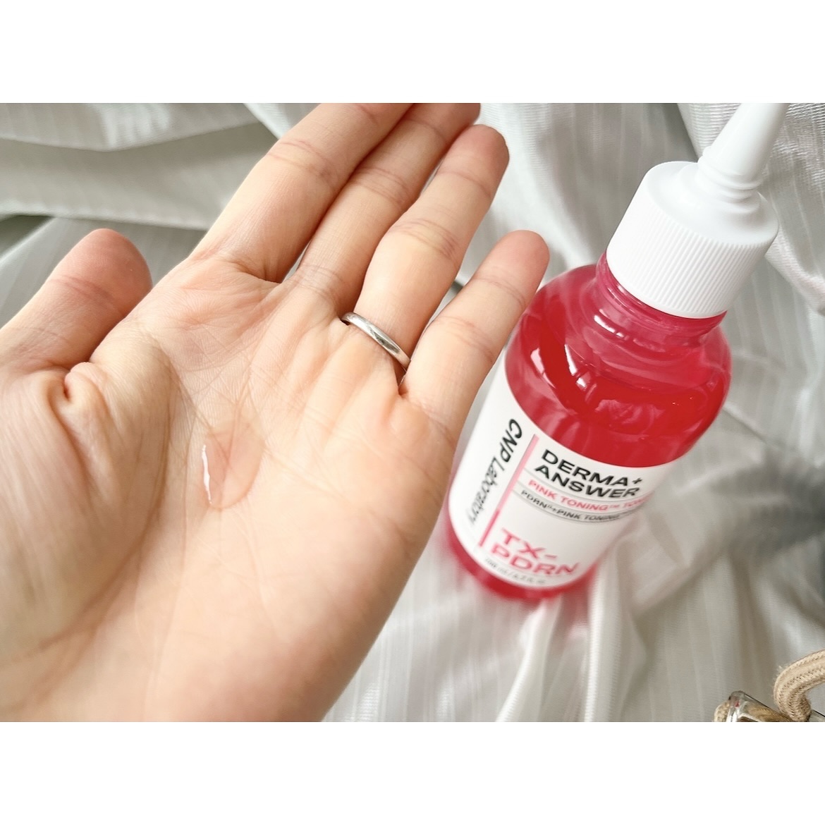 ダーマアンサーピンクトーニングトナー/CNP Laboratory/化粧水を使ったクチコミ（3枚目）