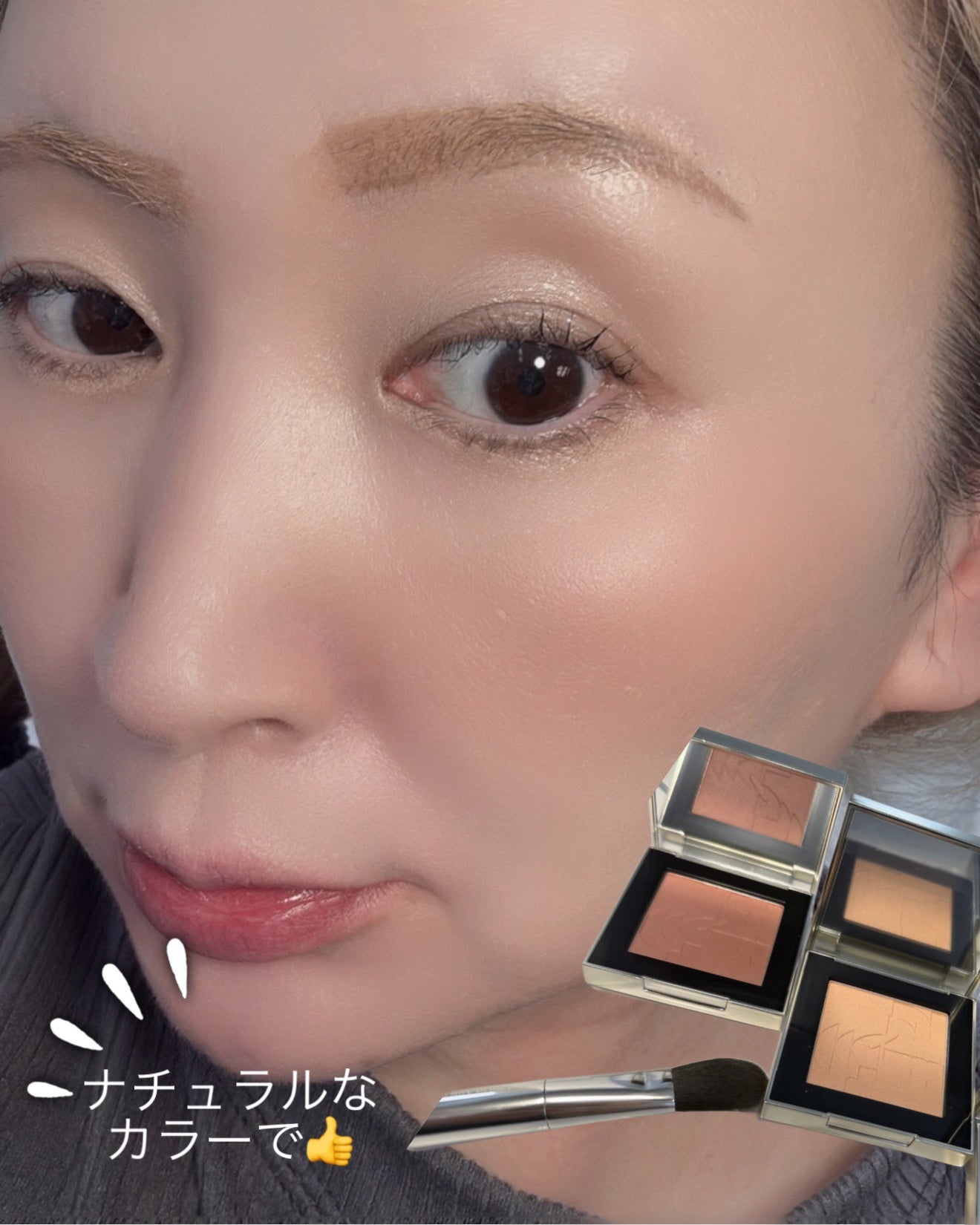 オールオーバーフェイスブラッシュ/TWO SLASH FOUR/パウダーチークを使ったクチコミ(3枚目)