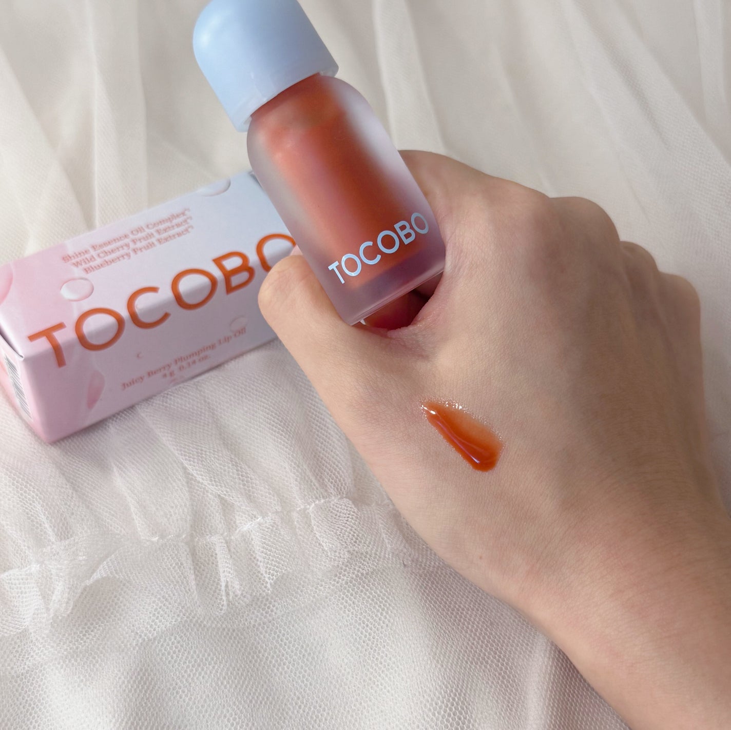 ジューシーベリープランピングリップオイル/TOCOBO/リップグロスを使ったクチコミ(2枚目)