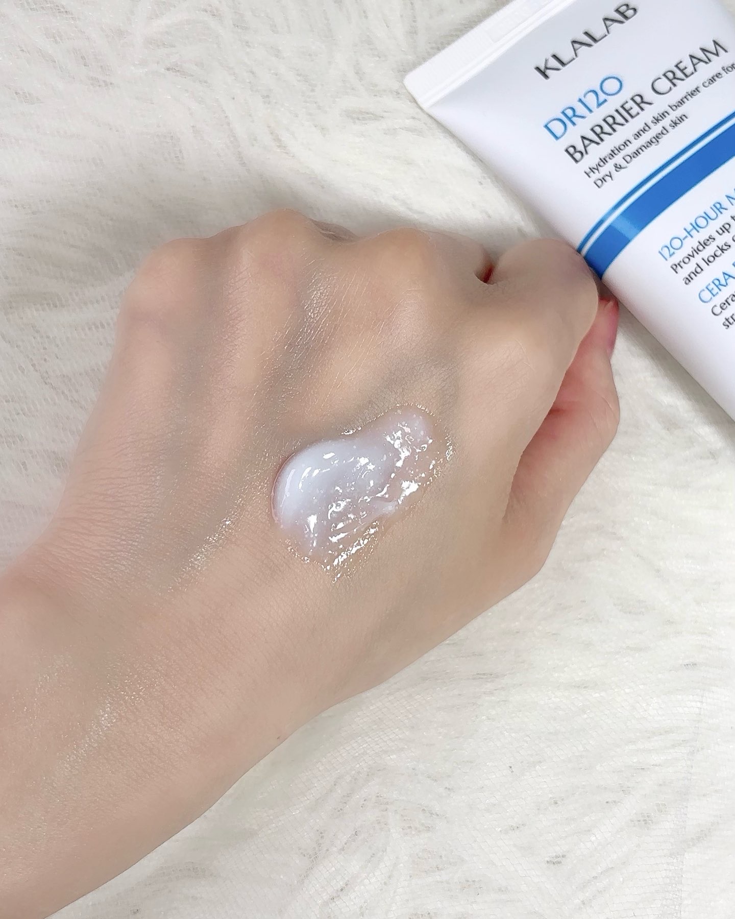 ディーアール120 バリアクリーム/KLALAB/フェイスクリームを使ったクチコミ（3枚目）