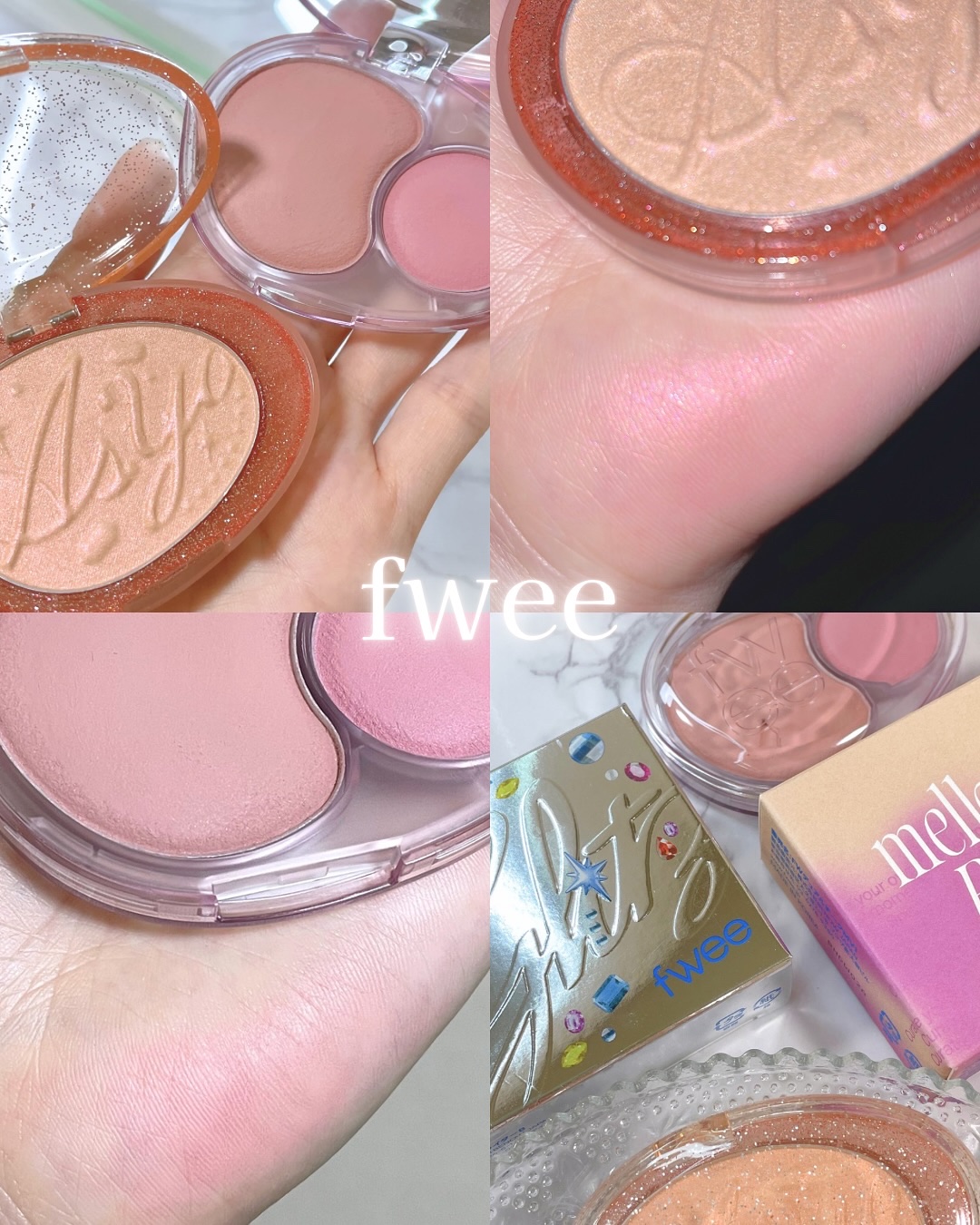 デュアルチークメロウ/fwee/ジェル・クリームチークを使ったクチコミ（1枚目）