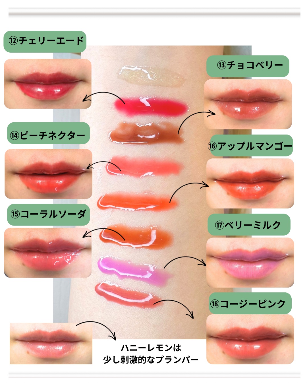 ジューシーベリープランピングリップオイル/TOCOBO/リップグロスを使ったクチコミ（3枚目）