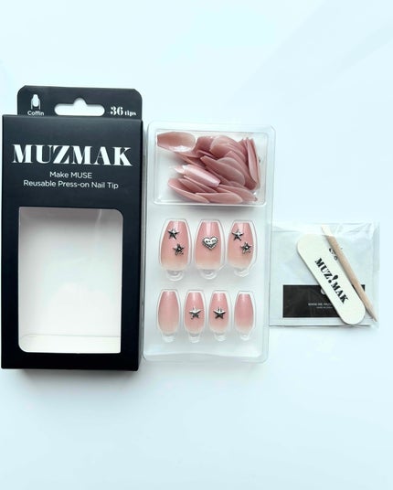 TPUネイルチップ(shape:Short Square)/Muzmak/ネイルチップ・パーツを使ったクチコミ(7枚目)