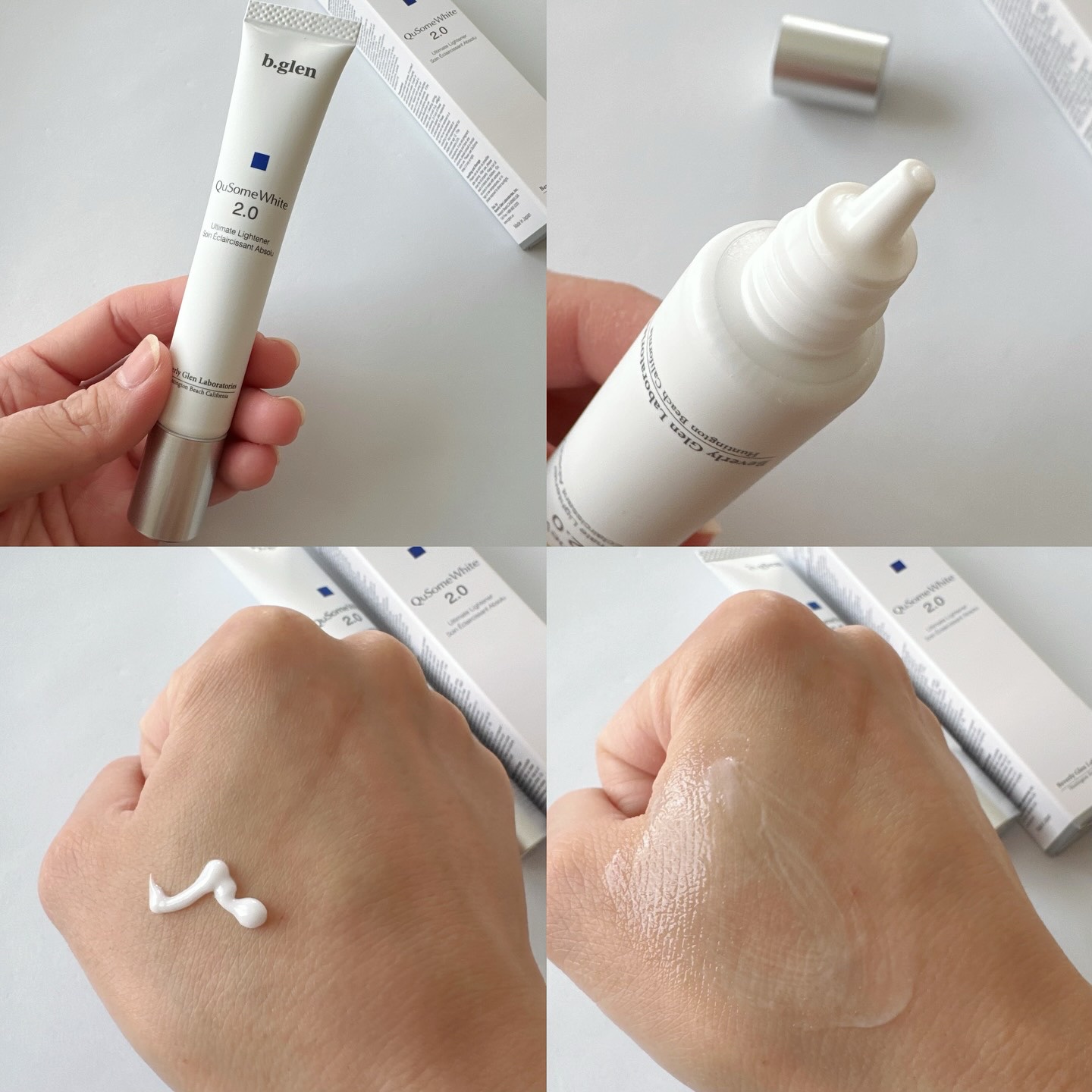 QuSomeホワイト2.0/b.glen/美容液を使ったクチコミ（3枚目）