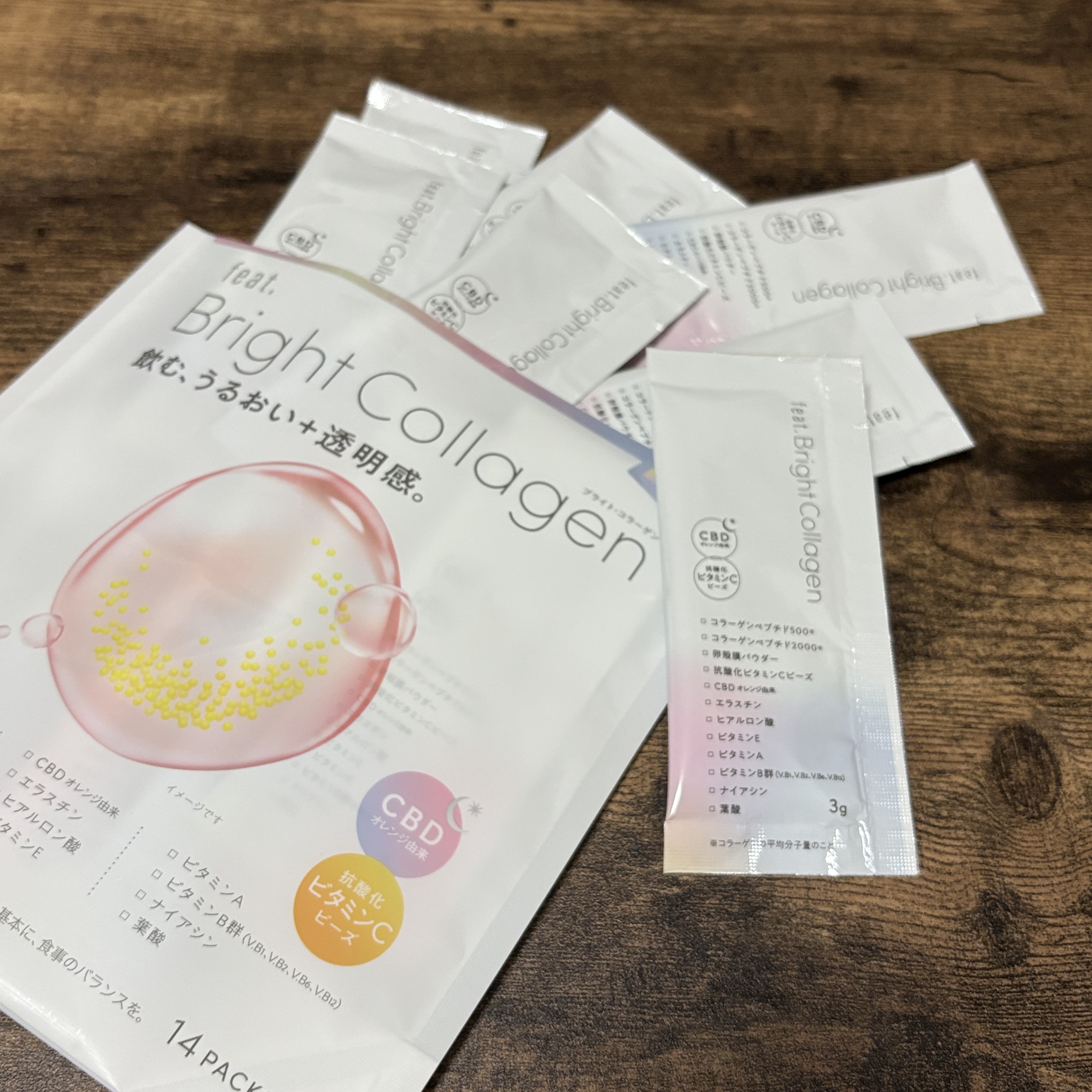 ブライト コラーゲン/Feat./美容サプリメントを使ったクチコミ（1枚目）