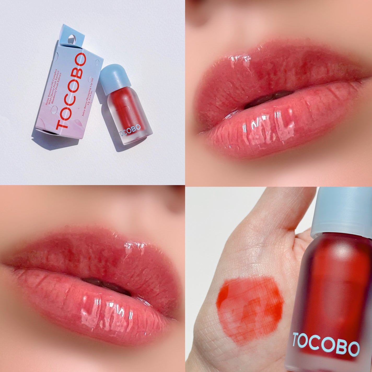 ジューシーベリープランピングリップオイル/TOCOBO/リップグロスを使ったクチコミ(1枚目)