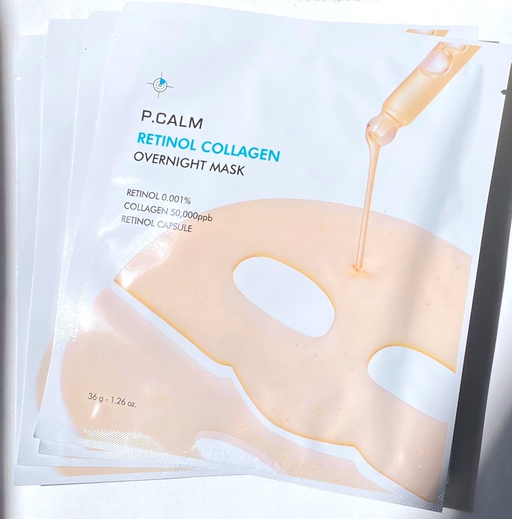 レチノール コラーゲン オーバーナイト マスク/P.CALM/シートマスク・パックを使ったクチコミ（1枚目）