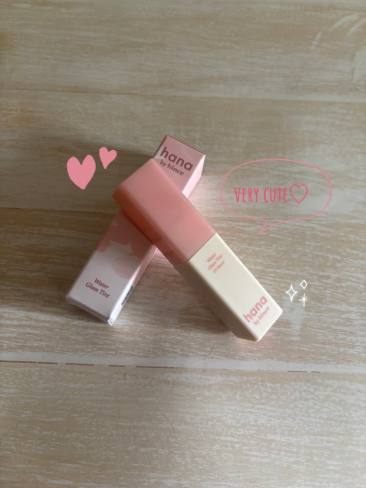 ウォーターグラスティント/hana by hince/口紅を使ったクチコミ(1枚目)