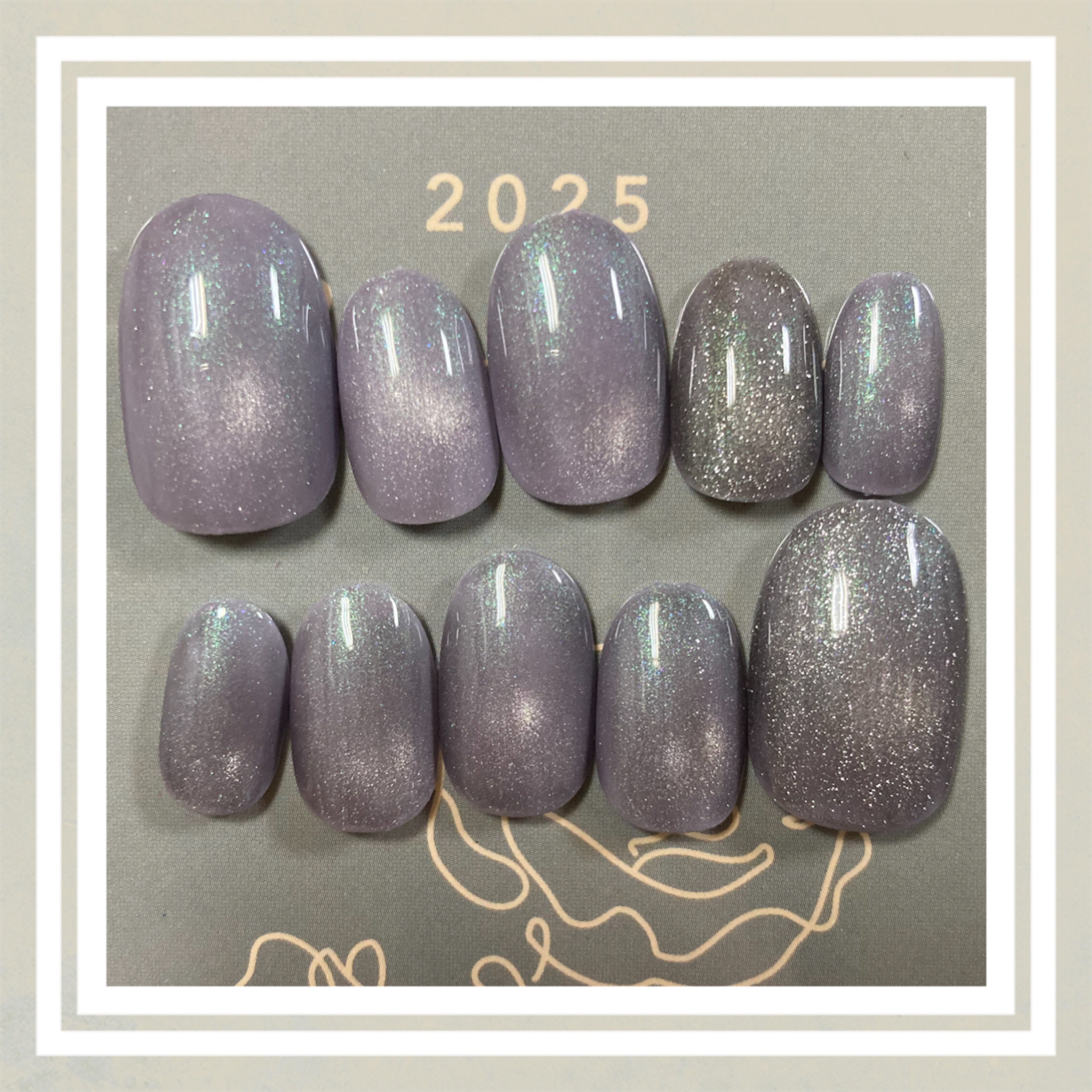 オーロラパウダー/セリア/ネイル用品を使ったクチコミ（1枚目）